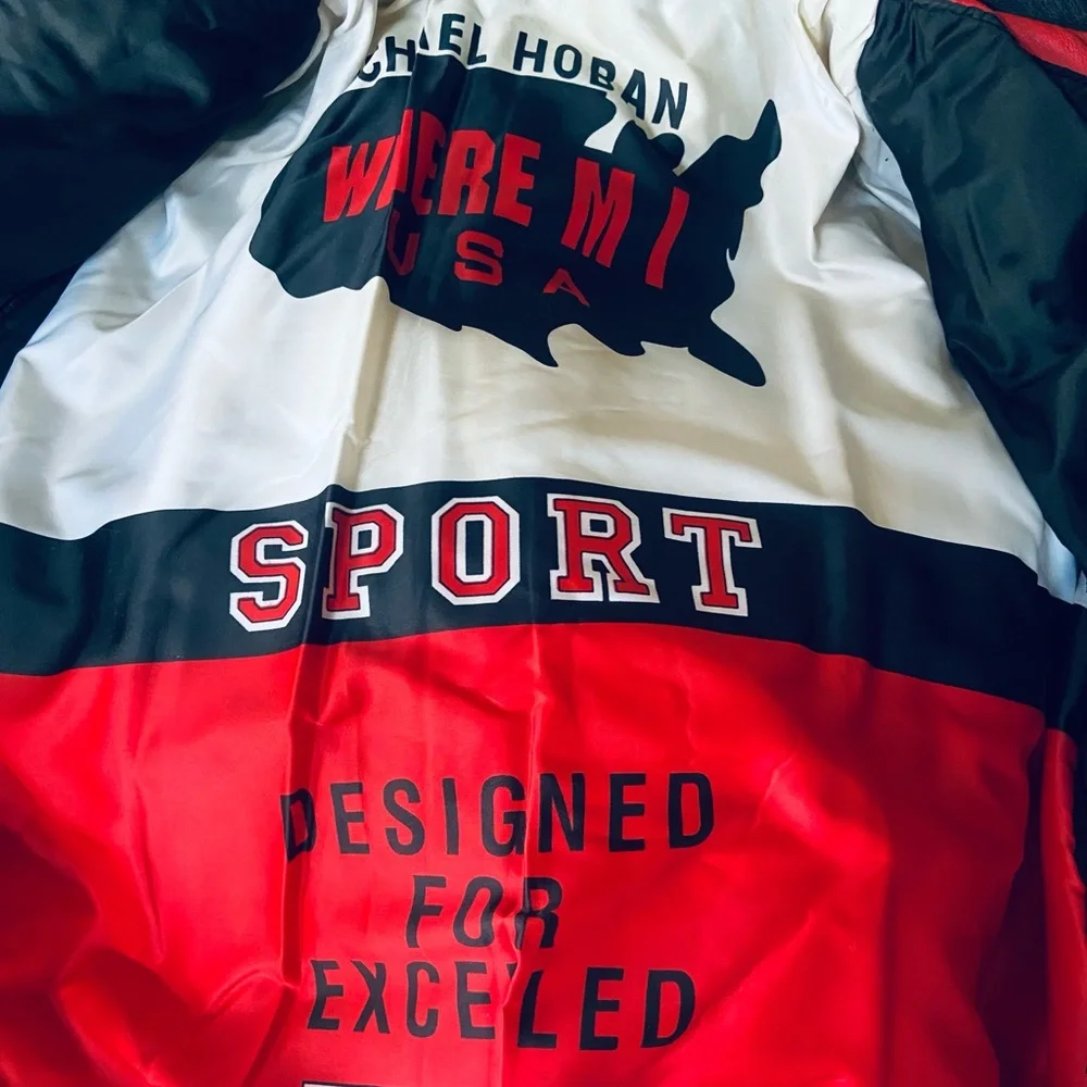 Michael Hoban WhereMI Vintage USA Statue of Liberty Leather Jacket🗽